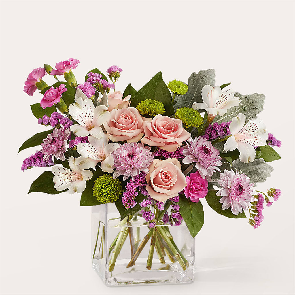 Pink Suede Bouquet – Bath County Florist, Owingsville KY
