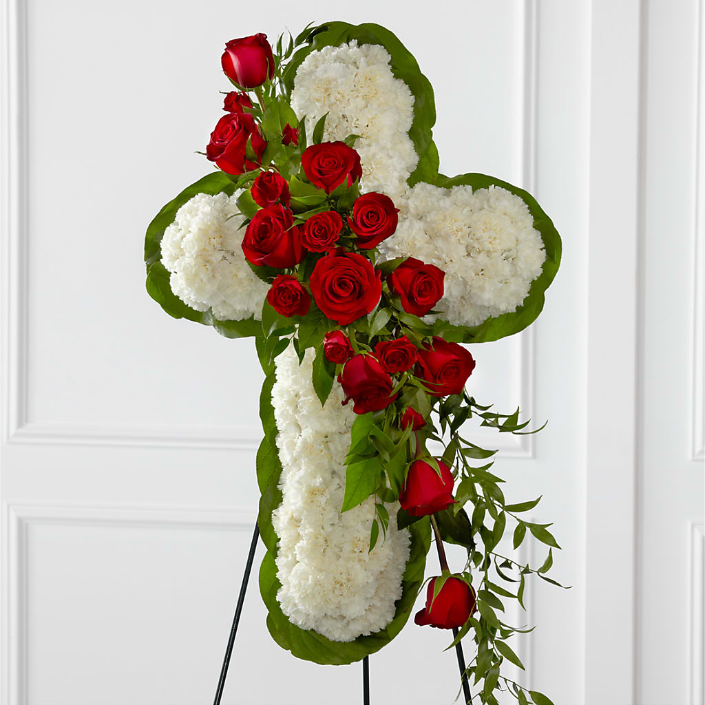 Floral Cross Easel – Bath County Florist, Owingsville KY