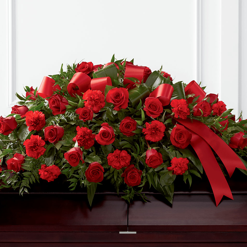 Tribute of Life Casket Spray – Bath County Florist, Owingsville KY