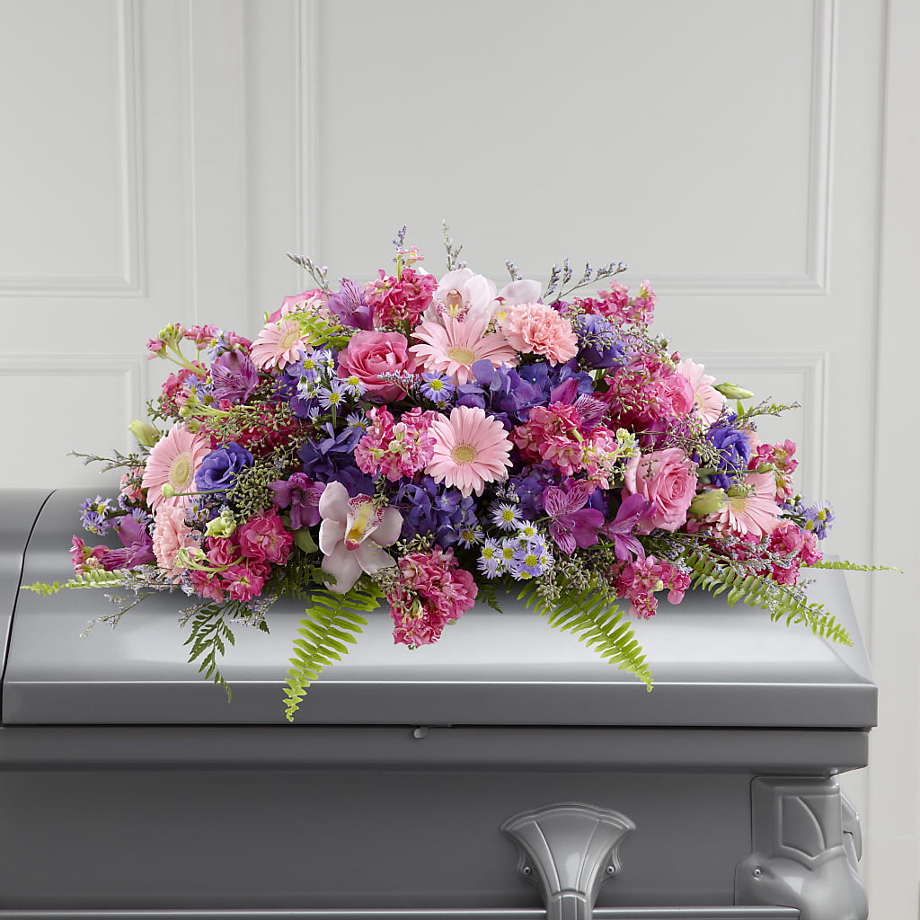 Glorious Garden Casket Spray – Bath County Florist, Owingsville KY