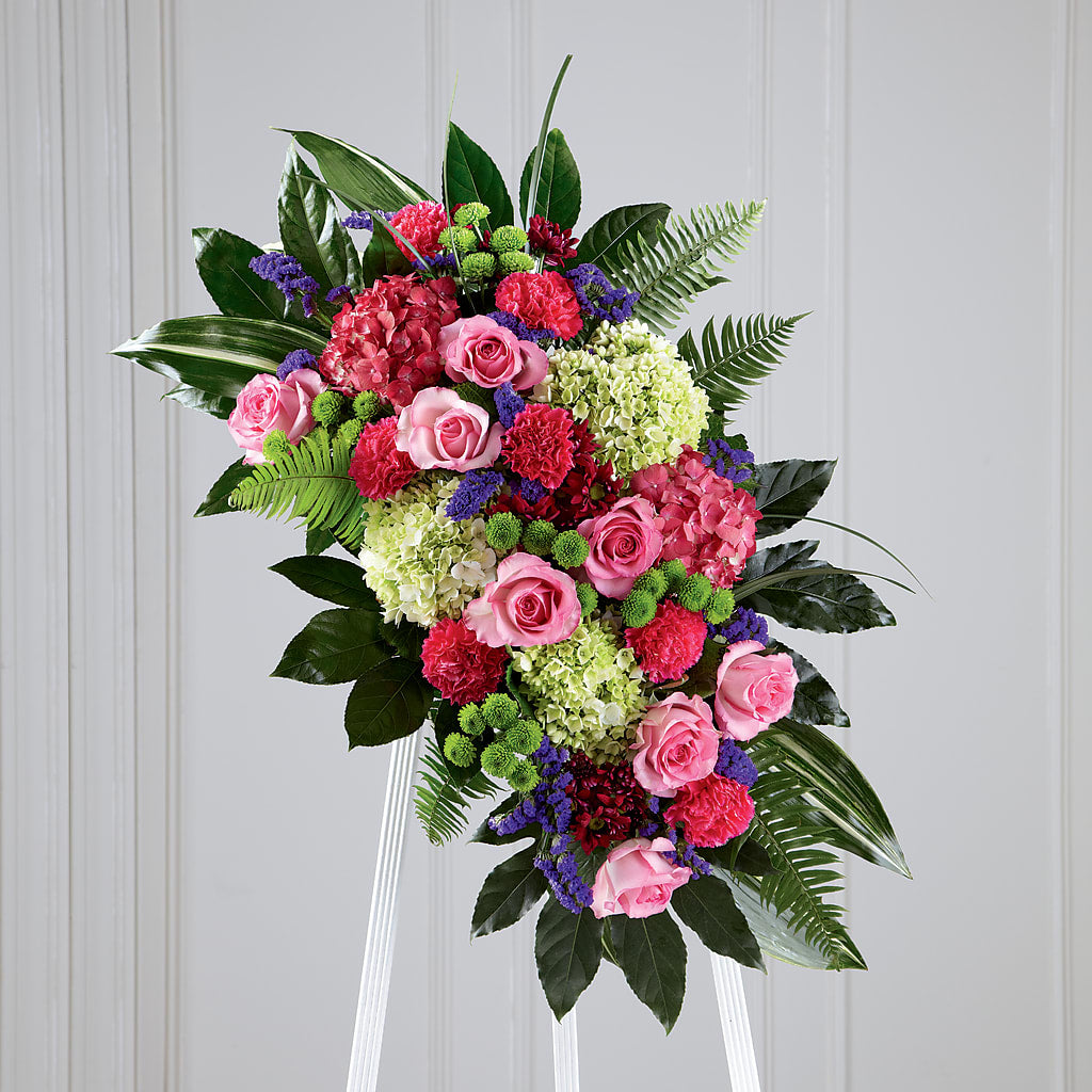 Refreshing Mix Standing Spray – Bath County Florist, Owingsville KY