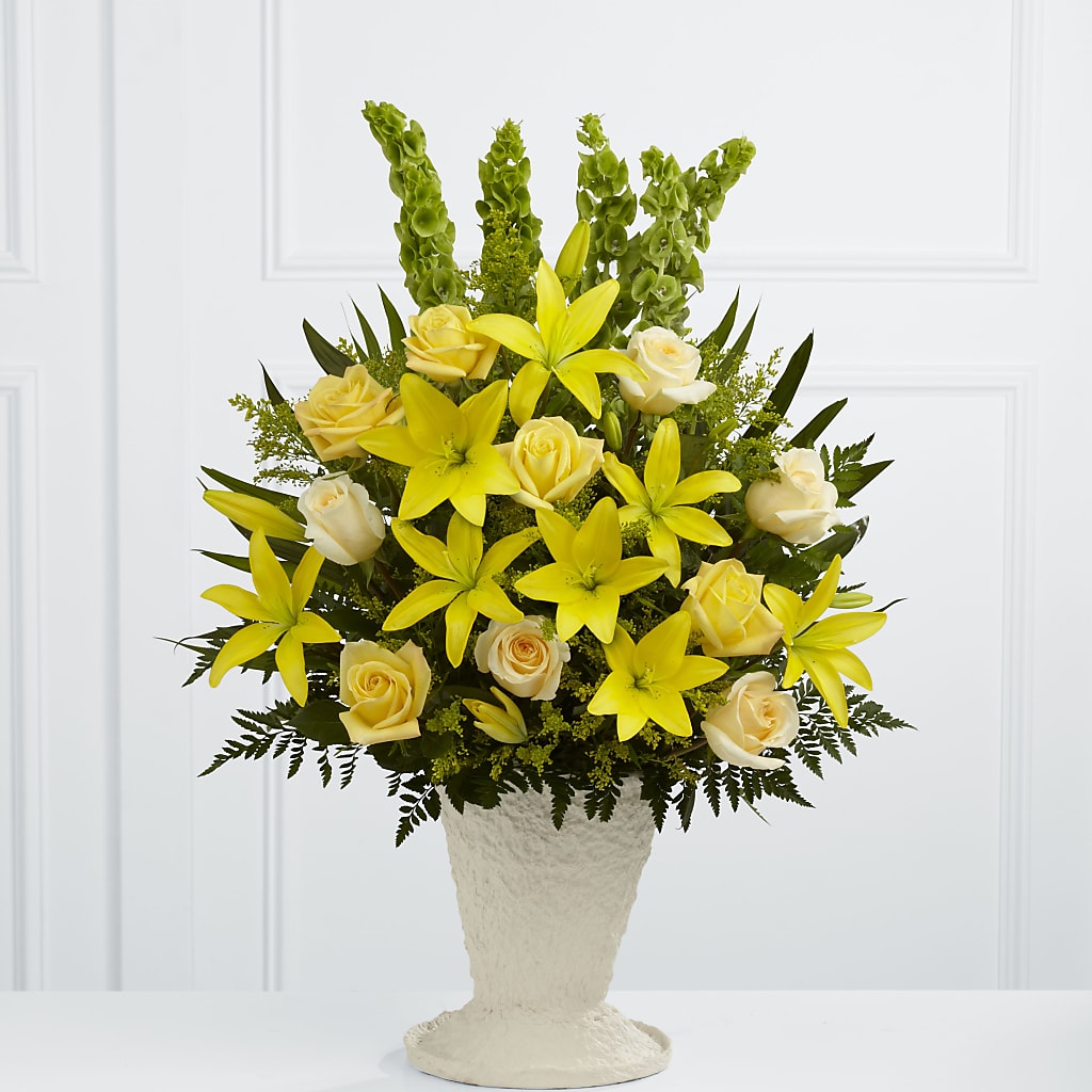 Golden Memories Arrangement – Bath County Florist, Owingsville KY
