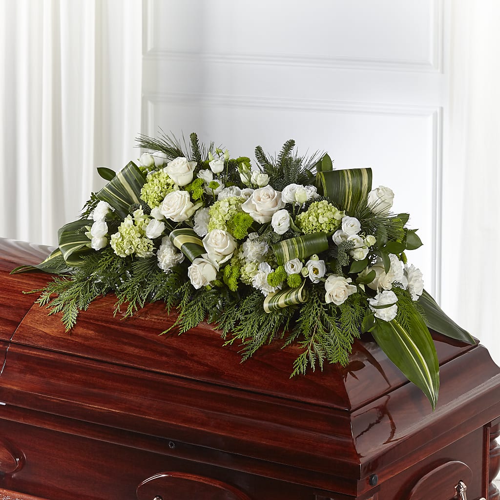 Hopeful Gesture Casket Spray – Bath County Florist, Owingsville KY