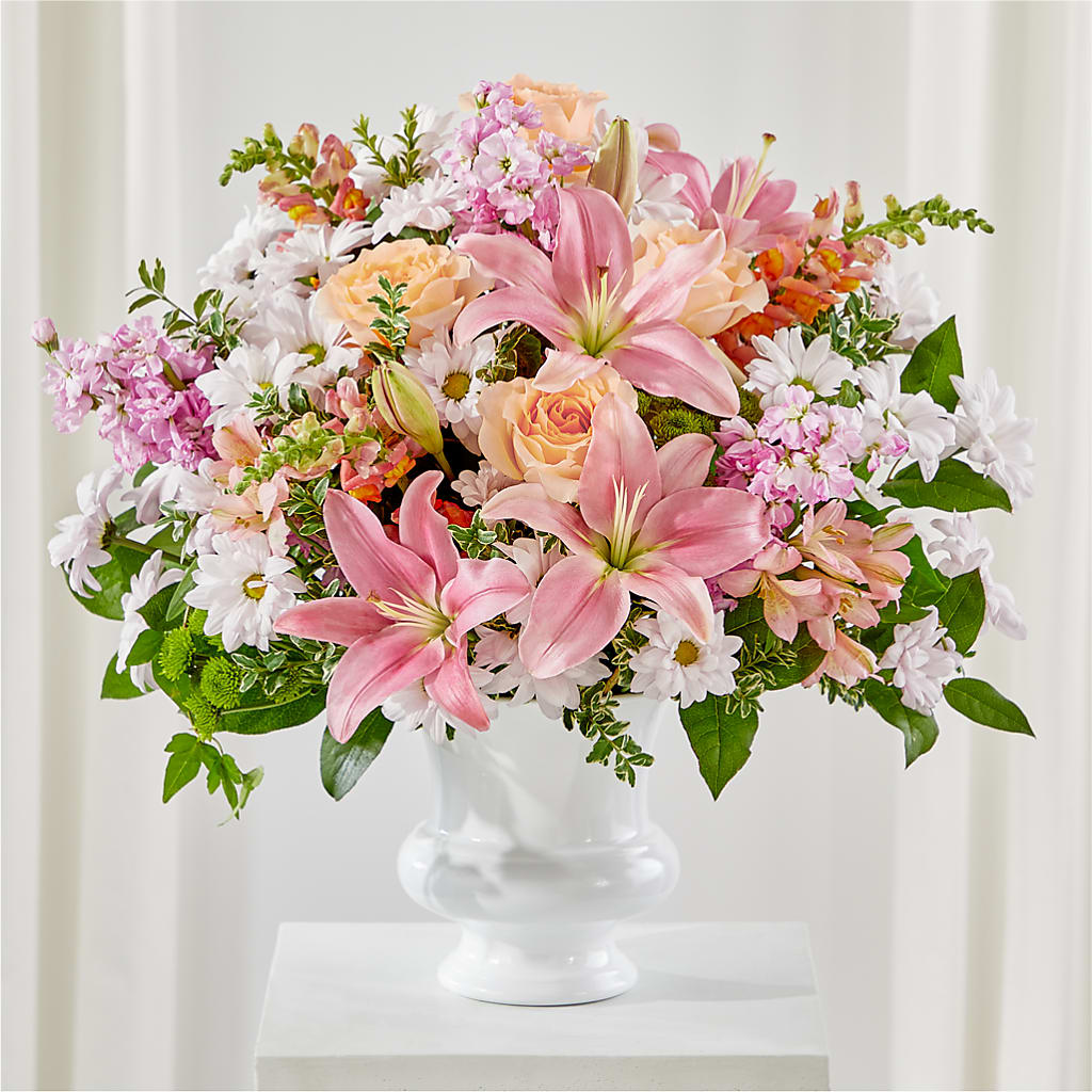 Heartfelt Gesture Urn Arrangement – Bath County Florist, Owingsville KY