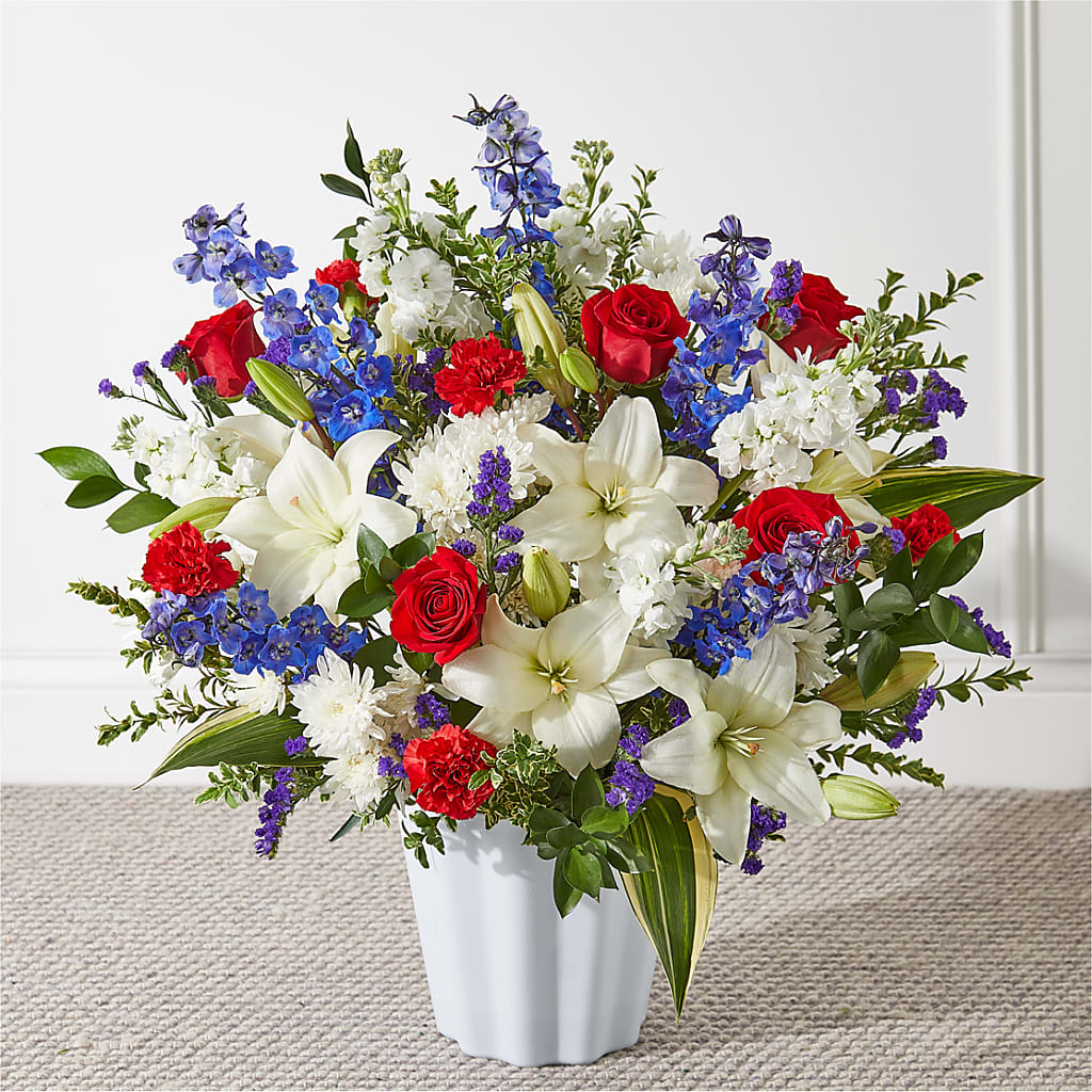 Consoled Floor Basket – Bath County Florist, Owingsville KY