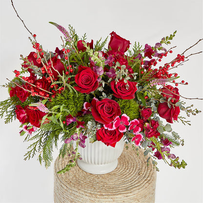 Big Red Bow Bouquet –  Bath County Florist, Owingsville KY