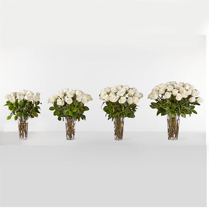 Long Stem White Rose Bouquet –  Bath County Florist, Owingsville KY