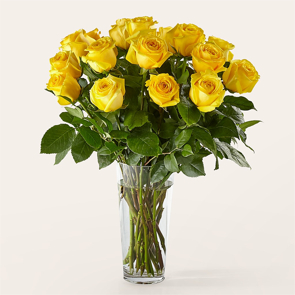 Long Stem Yellow Rose Bouquet –  Bath County Florist, Owingsville KY