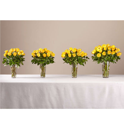Long Stem Yellow Rose Bouquet –  Bath County Florist, Owingsville KY