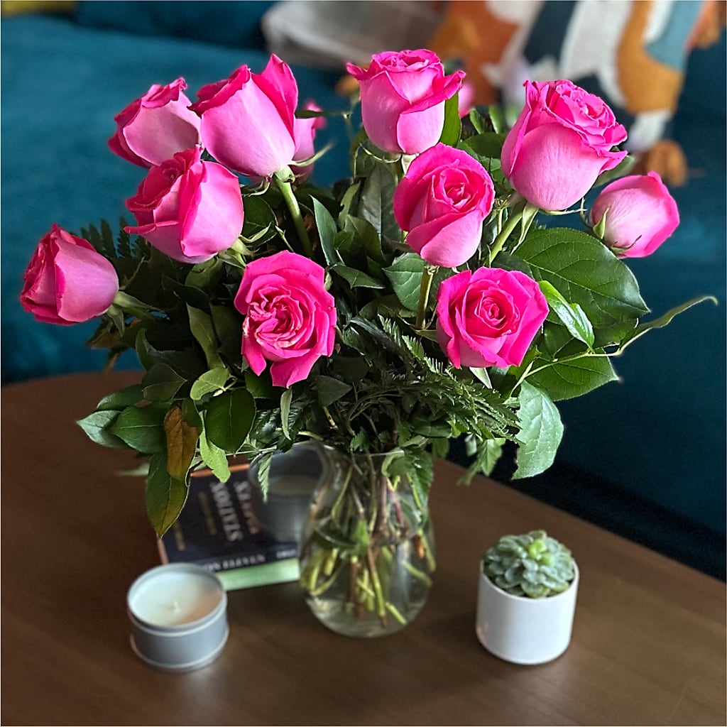 Long Stem Pink Rose Bouquet –  Bath County Florist, Owingsville KY