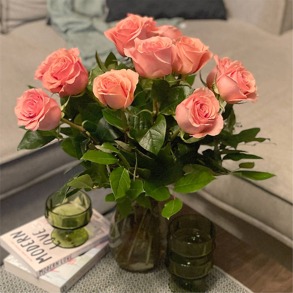 Long Stem Pink Rose Bouquet –  Bath County Florist, Owingsville KY