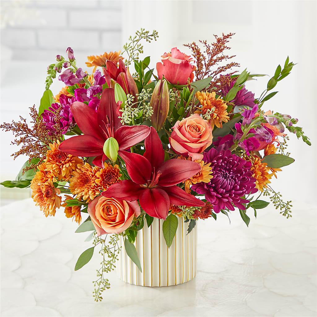 Burgundy Landscape Bouquet –  Bath County Florist, Owingsville KY