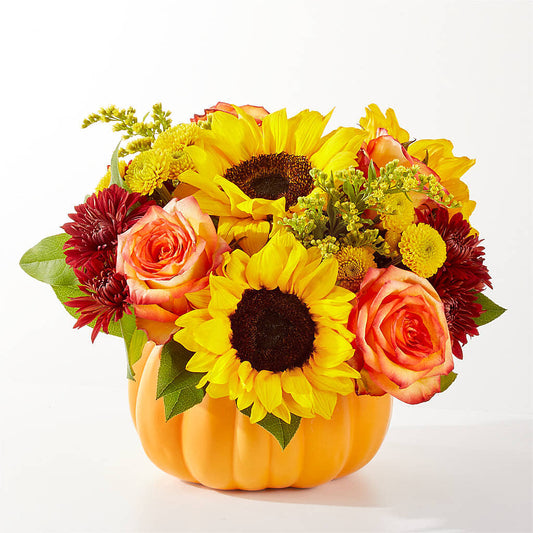 Golden Gourd Pumpkin Bouquet –  Bath County Florist, Owingsville KY