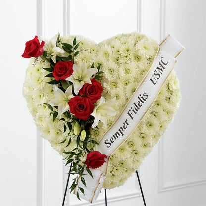 Heartfelt Hero Standing Heart –  Bath County Florist, Owingsville KY