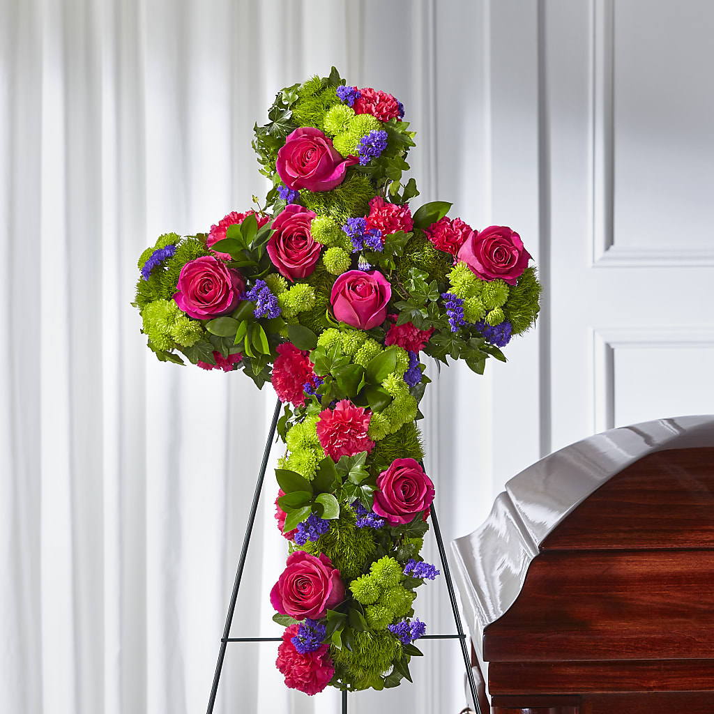 Tribute Rose Floral Cross –  Bath County Florist, Owingsville KY