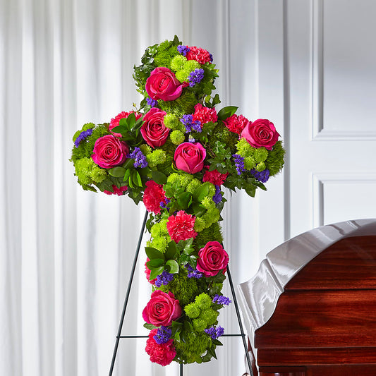 Tribute Rose Floral Cross –  Bath County Florist, Owingsville KY
