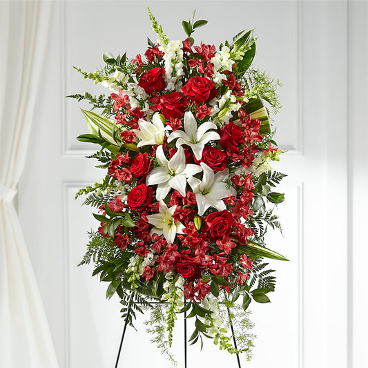 Everlasting Memory Standing Spray –  Bath County Florist, Owingsville KY