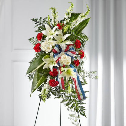 Stars of Life Standing Spray –  Bath County Florist, Owingsville KY