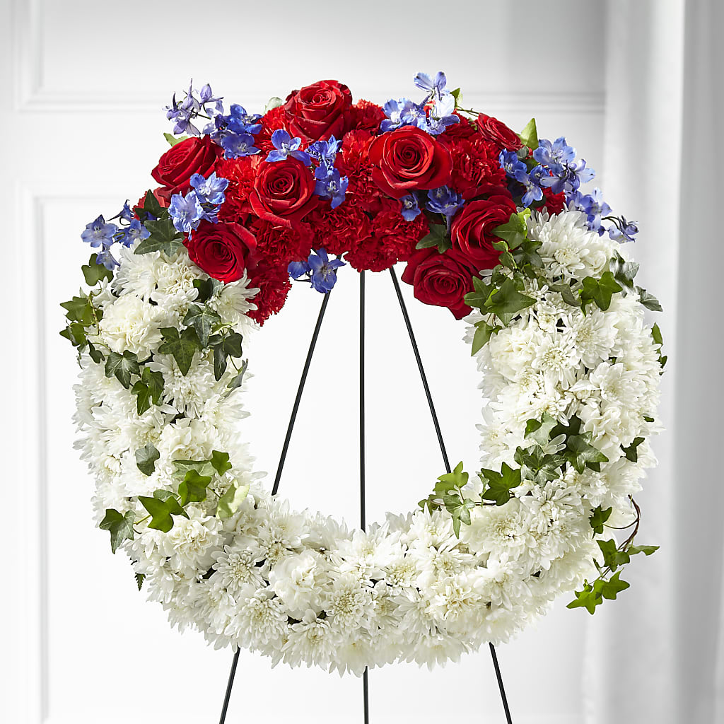 Patriotic Passion Wreath –  Bath County Florist, Owingsville KY