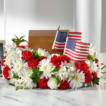 Spirit of Patriotism Cremation Adornment –  Bath County Florist, Owingsville KY