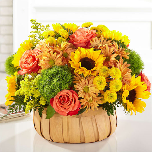 Harvest Sunflower Basket –  Bath County Florist, Owingsville KY