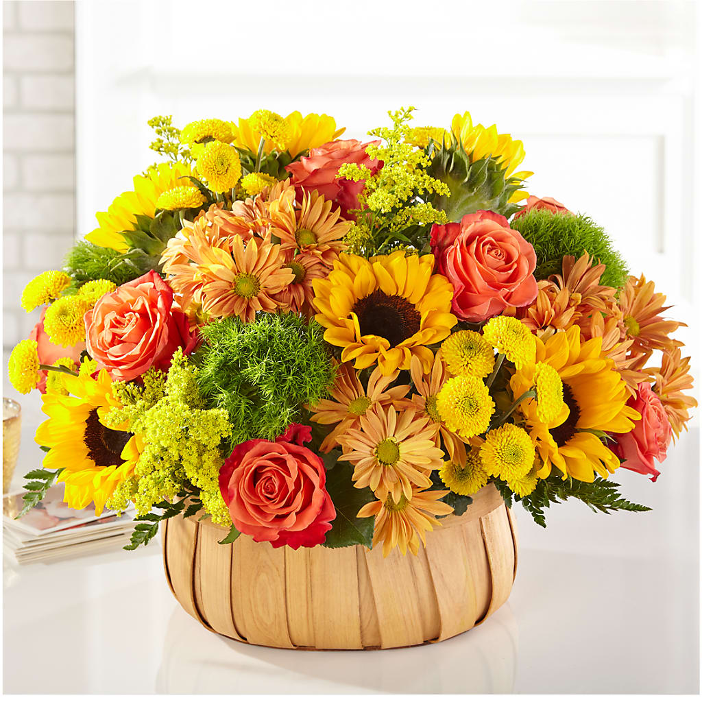 Harvest Sunflower Basket –  Bath County Florist, Owingsville KY