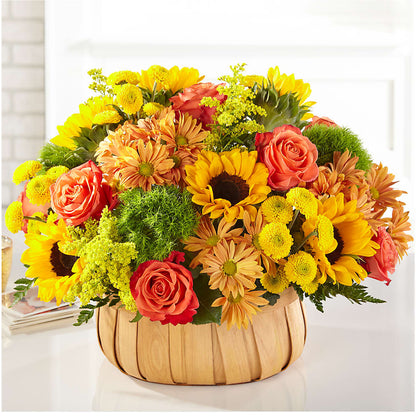 Harvest Sunflower Basket –  Bath County Florist, Owingsville KY