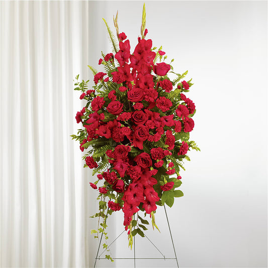From the Heart Standing Spray –  Bath County Florist, Owingsville KY
