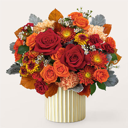 Merlot Bouquet with Ivory Vase –  Bath County Florist, Owingsville KY