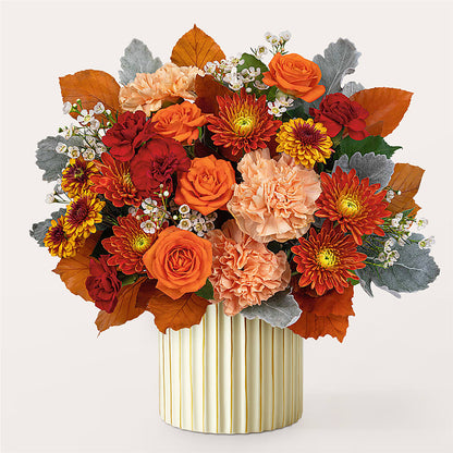 Merlot Bouquet with Ivory Vase –  Bath County Florist, Owingsville KY