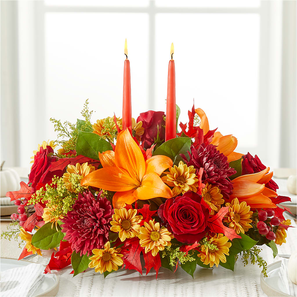 Autumn's Embrace Centerpiece –  Bath County Florist, Owingsville KY
