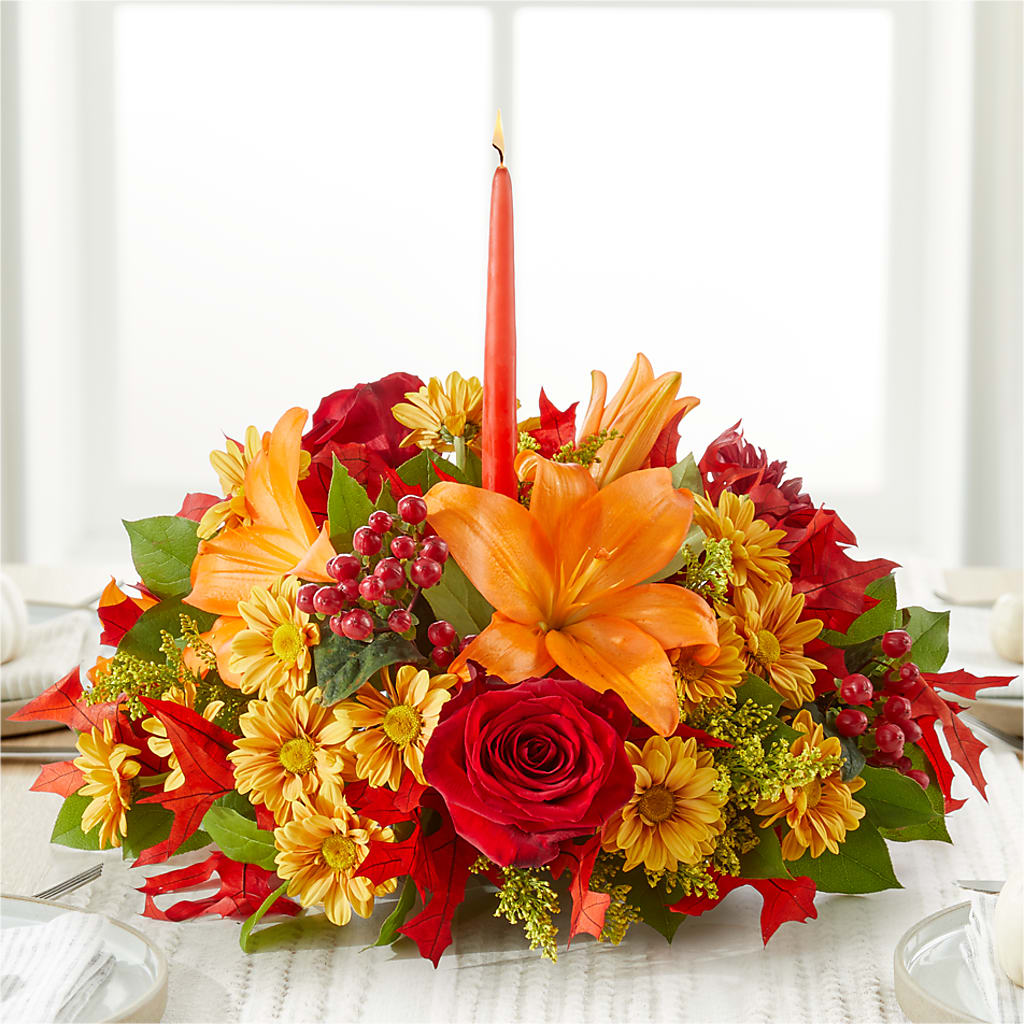 Autumn's Embrace Centerpiece –  Bath County Florist, Owingsville KY
